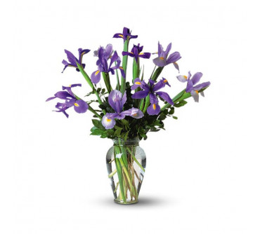 Iris Bouquet in a Vase